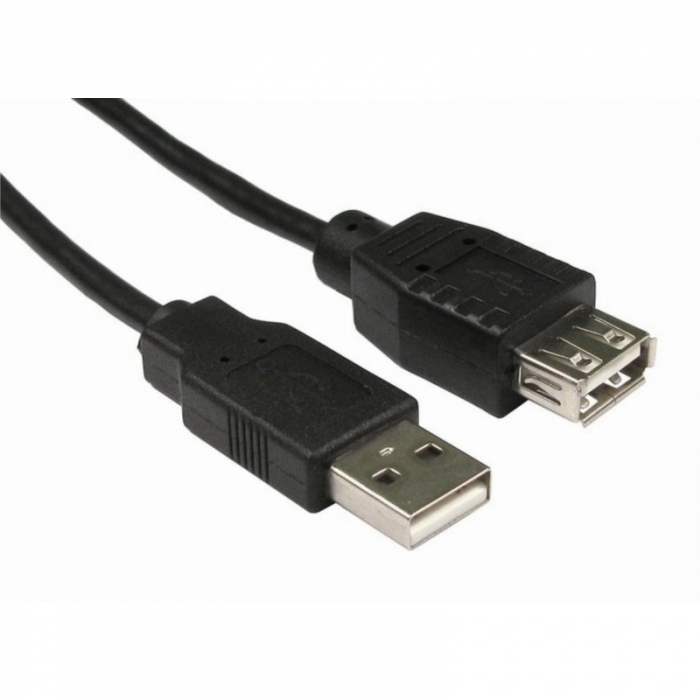 Երկարացման լար LANBERG CA-USBE-10CC-0050-BK CABLE USB 2.0 AM-AF BLACK 5M