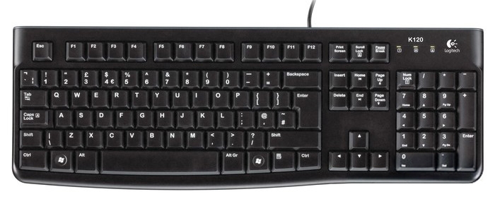 Клавиатура Logitech K120, (USB, Black)