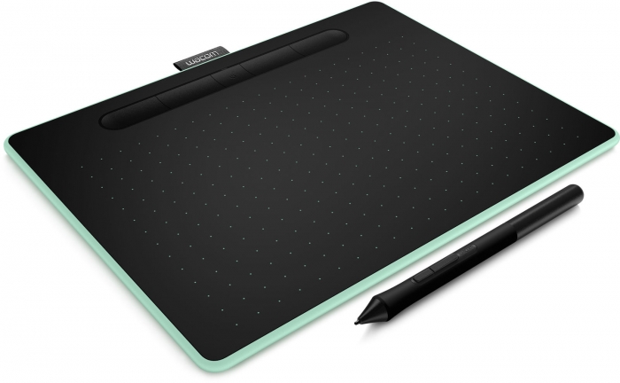 Graphics tablet WACOM Intuos S CTL-6100WLE-N Bluetooth (264 x 200 x 8.8 mm, Green)