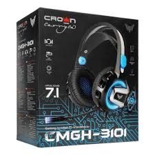 Наушники с микрофоном CrownMicro CMGH-3101 (Black/Blue, 7.1, USB)