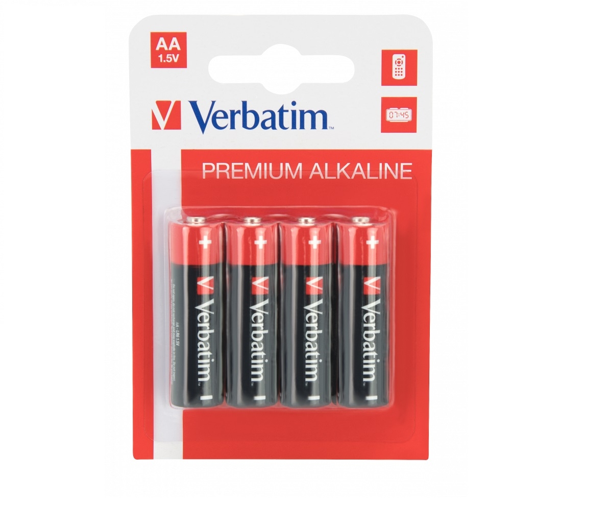 Батарейка Verbatim LR03 AAA (Alkaline, 4pcs Blister)