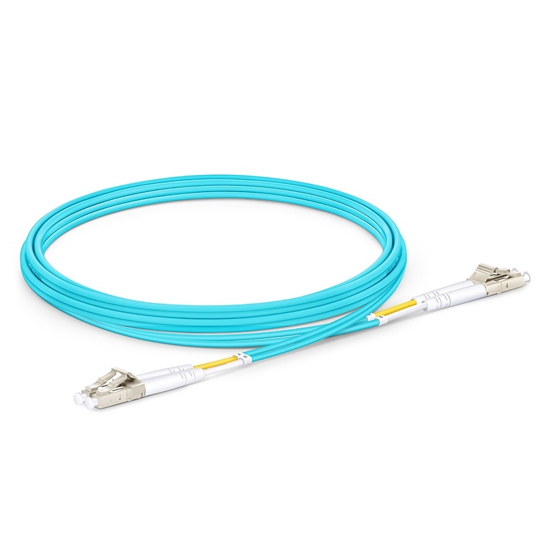 Кабель LANBERG FO-LULU-MD31-0020-TQ FIBER OPTIC PATCHCORD MM LC/UPC-LC/UPC DUPLEX 2M LSZH OM3 50/125 3.0MM AQUA