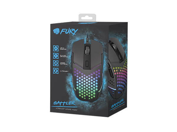 Мышь Fury NFU-1654 Gaming (6400DPI, USB, Optical)