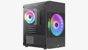 Իրան MidiTower Aerocool ATOMIC Lite-G-BK-V2 WINDOWS w/o black (MidiATX)