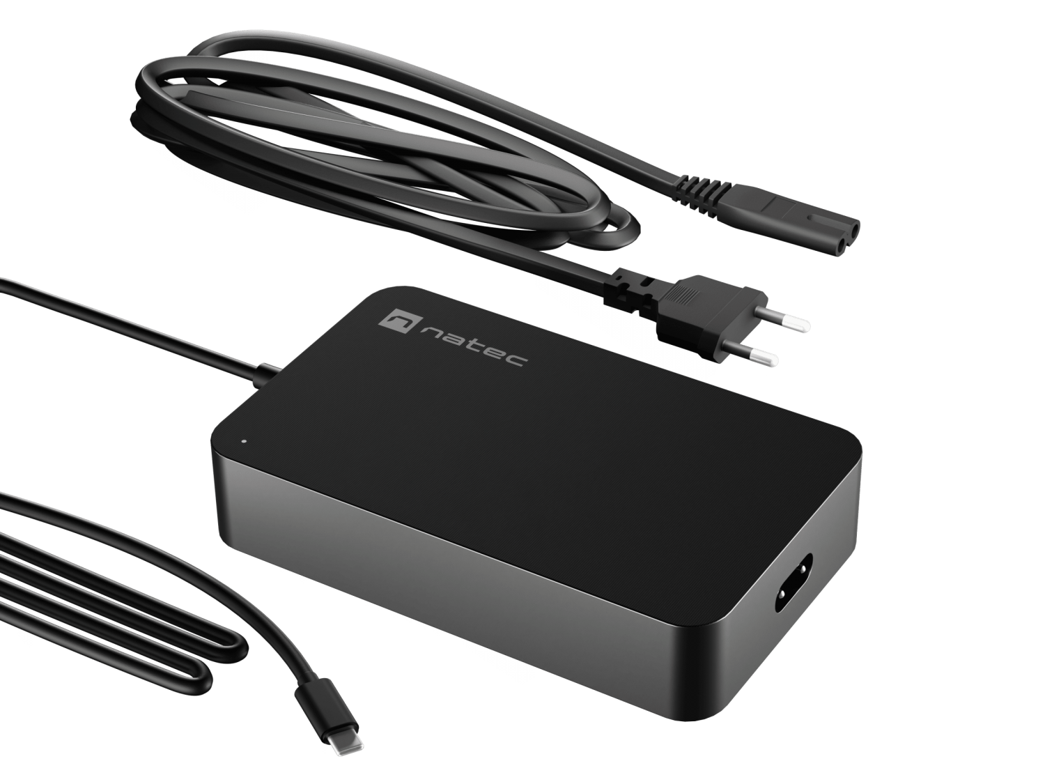 Laptop charger Natec GRAYLING (Universal, 90w, USB-C)