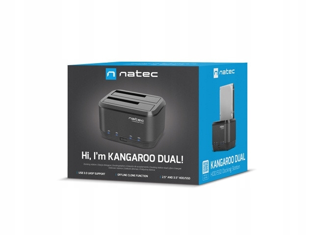 Դոկ-կայան HDD Natec Kangaroo Dual SATA USB 3.0