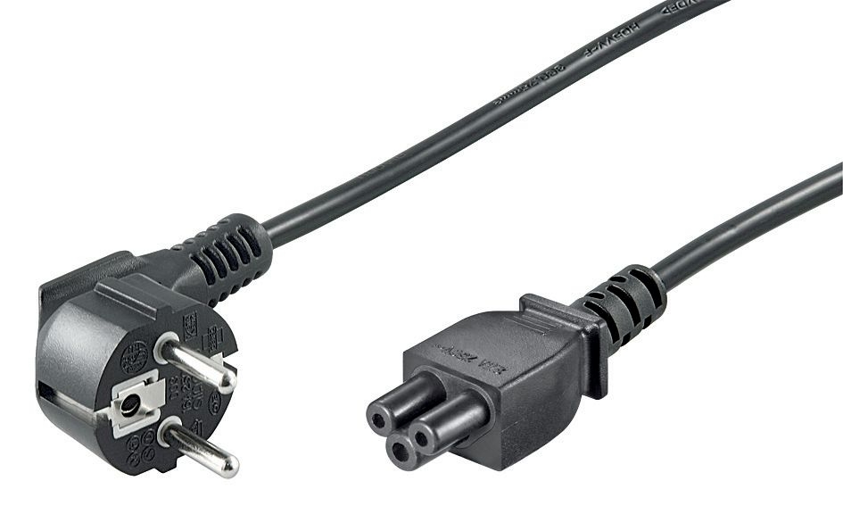 Кабель питания для ноутбука (Power Cord for Laptop, Schuko-C5, 1.8m, Black)