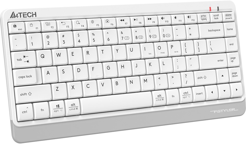 Клавиатура беспроводная A4Tech Fstyler FBK11 Slim (2.4GHz/Bluetooth, White, USB)