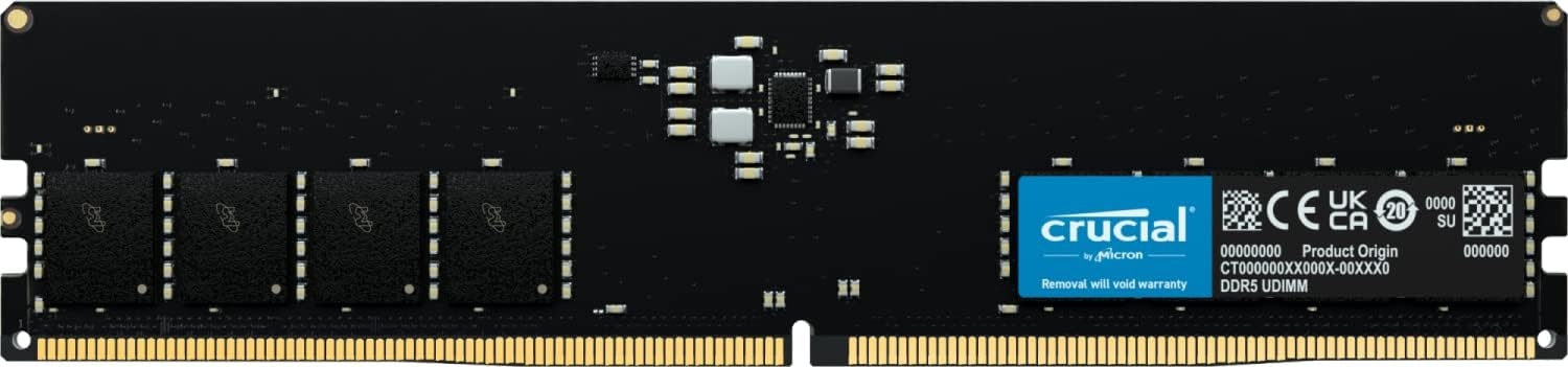 Հիշողություն DIMM 32GB DDR5 Crucial CT32G48C40U5 (4800MHz)