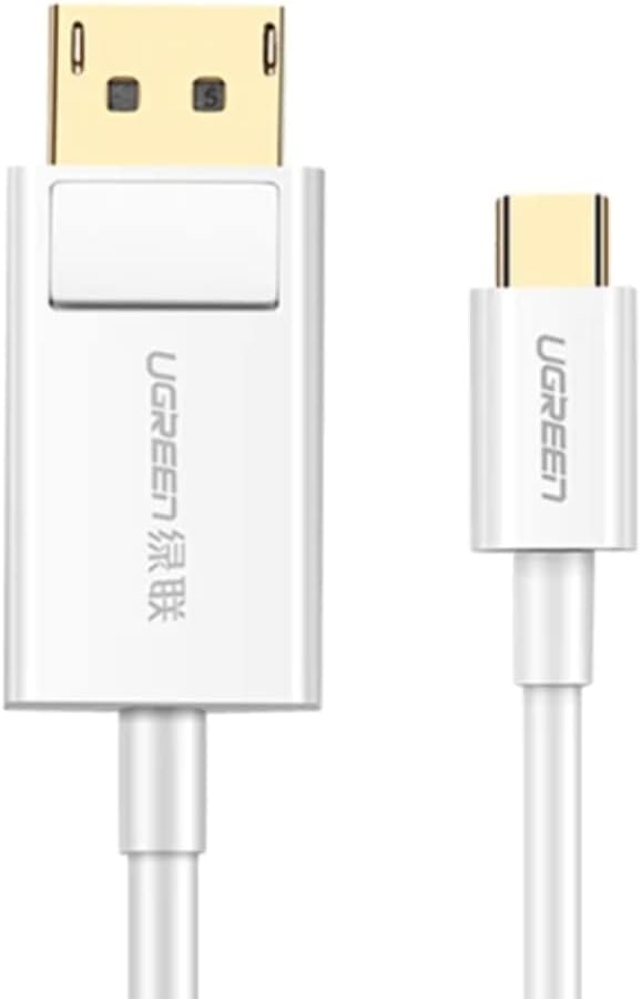 Մալուխ Ugreen 40420 (USB-C (M) to DP (M), 1.5m, White)