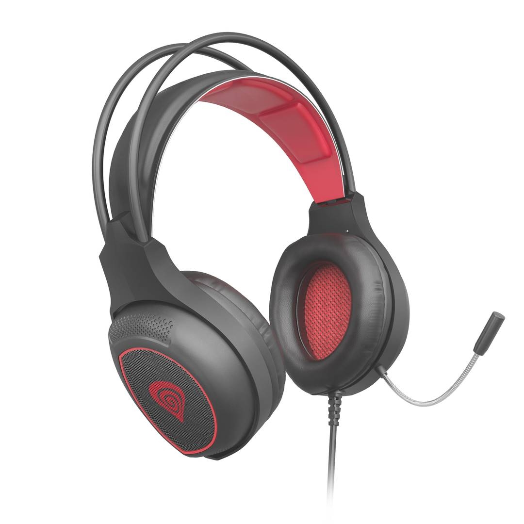 Headphones with Microphone Genesis NSG-1578 RADON 300 VIRTUAL 7.1 BLACK-RED, Gaming (USB)