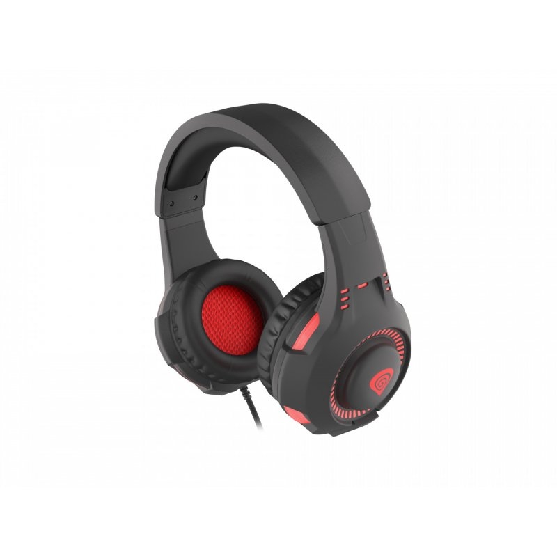 Headphones with Microphone  Genesis NSG-1992 RADON 210 BLACK-RED, Gaming (USB)