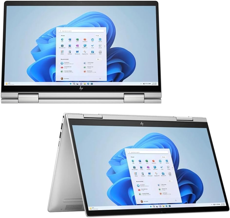 Ноутбук HP Envy x360 14-es1013dx 14" (FHD Touch, Core 5 120U, 8GB, 512GB SSD, Natural Silver, Intel Graphics, Windows 11, 9R8R2UA#ABA) Ноутбук HP Envy x360 14-es1013dx 14