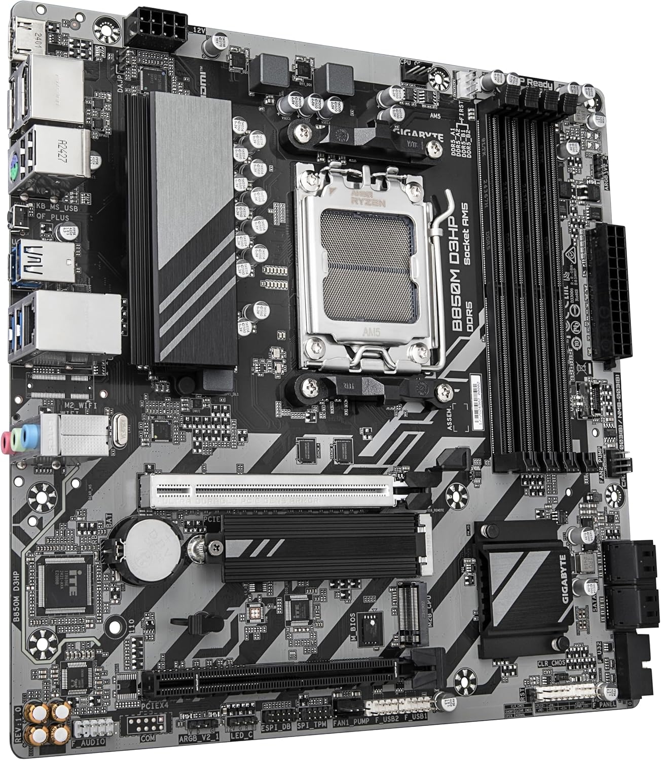 Мат. плата Gigabyte B850M D3HP (S-AM5, B850, HDMI/2xDP, 2xPCI-E, 4DDR5, 2xM.2, GbLAN) Мат. плата Gigabyte B850M D3HP (S-AM5, B850, HDMI/2xDP, 2xPCI-E, 4DDR5, 2xM.2, GbLAN)