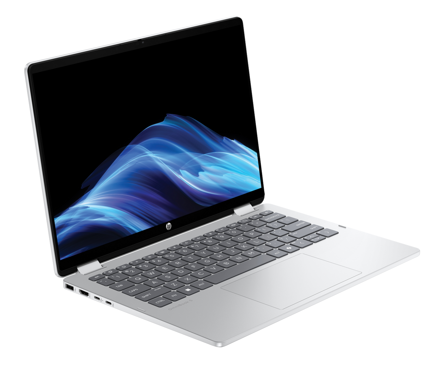 Ноутбук HP OmniBook 5 Flip 14-fp0023dx 14" (2K Touch, Core 7 150U, 16GB LPDDR5, 512GB SSD, Glacier Silver, Intel Graphics, Windows 11) Ноутбук HP OmniBook 5 Flip 14-fp0023dx 14