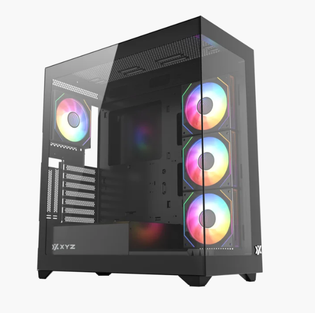 Корпус MidiTower XYZ TITANIUM MESH Black (w/o PSU, Side TG, 4x Integrated A-RGB Fans, X-CS-TITANIUMMESH-B) Корпус MidiTower XYZ TITANIUM MESH Black (w/o PSU, Side TG, 4x Integrated A-RGB Fans, X-CS-TITANIUMMESH-B)