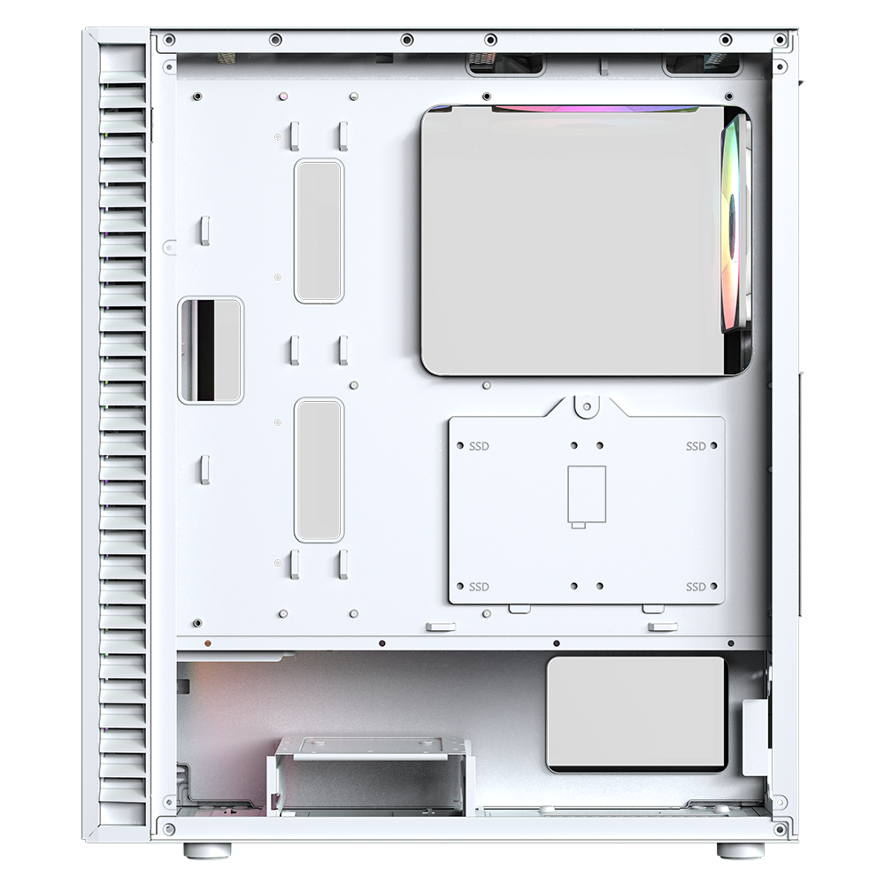 Корпус MidiTower XYZ AIRONE 100 MESH White (w/o PSU, Side TG, 6x Integrated A-RGB Fans, X-CS-AIRONE1M-W) Корпус MidiTower XYZ AIRONE 100 MESH White (w/o PSU, Side TG, 6x Integrated A-RGB Fans, X-CS-AIRONE1M-W)