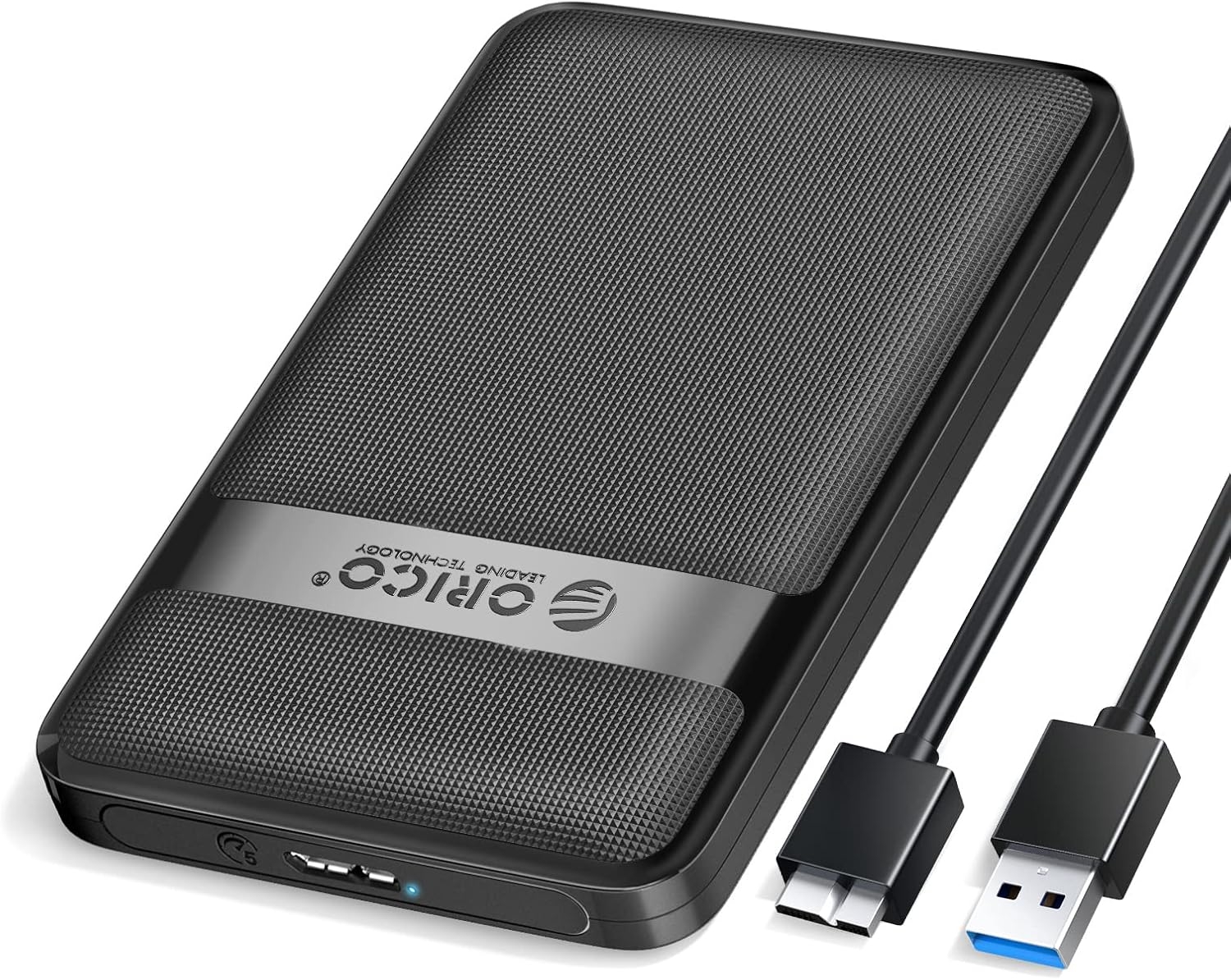 Жесткий диск внешний корпус для HDD/SSD Orico 2577U3-V1-BK-EP-HW (ABS Plastic?, 2.5", up to 2TB, USB 3.0 Micro-B) Жесткий диск внешний корпус для HDD/SSD Orico 2577U3-V1-BK-EP-HW (ABS Plastic?, 2.5