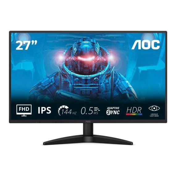 Монитор LED 27" AOC 27B36X (FHD IPS, 1920x1080, 144Hz, 1500:1, 0.5ms, HDR10, Adaptive Sync, HDMI/VGA) Монитор LED 27