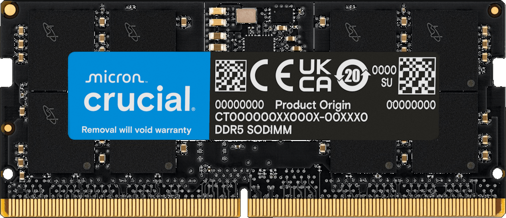 Модуль памяти SODIMM 32GB DDR5 Crucial CT32G56C46S5T (5600MHz)