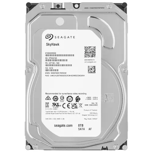 Жесткий диск 8TB SATAIII SEAGATE ST8000VX009 SkyHawk Surveillance (3.5", 5400rpm, 256Mb) Жесткий диск 8TB SATAIII SEAGATE ST8000VX009 SkyHawk Surveillance (3.5