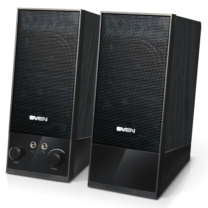 Колонки SVEN SPS-604 (2.0, 2x2W, USB, Black)
