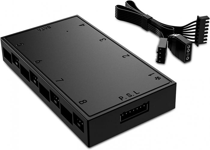 Разветвитель питания ID-COOLING HA-08 (8-port PWM/ARGB Hub)