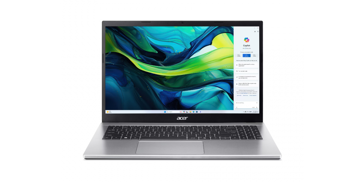 Ноутбук Acer Aspire Go 15 AG15-42P-R917 15.6" (FHD, Ryzen 7 7730U, 16GB, 512GB SSD, Pure Silver, Windows 11) Ноутбук Acer Aspire Go 15 AG15-42P-R917 15.6