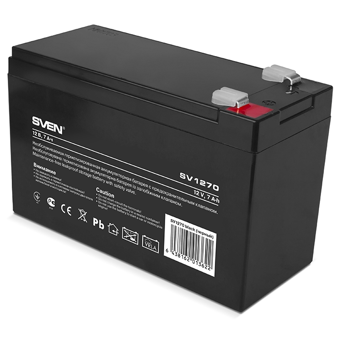 Аккумулятор для ИБП SVEN SV 1270 12V, 7AH Аккумулятор для ИБП SVEN SV 1270 12V, 7AH