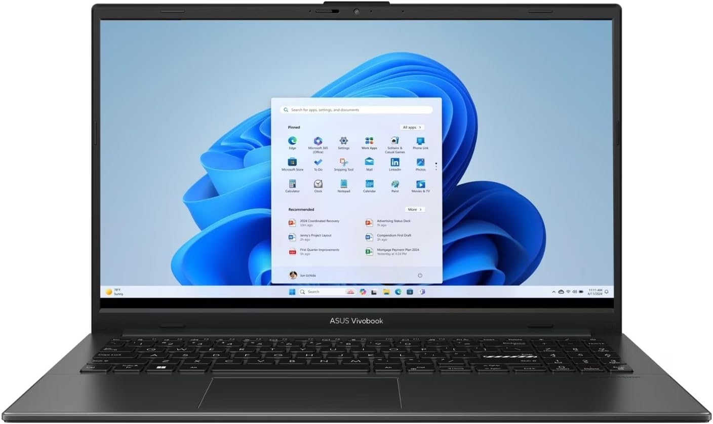 Ноутбук ASUS Vivobook Go 15 E1504FA-WS51 15.6" (FHD IPS, Ryzen 5 40, 8GB, 512GB SSD, Radeon 610M Graphics, Black, Win 11) Ноутбук ASUS Vivobook Go 15 E1504FA-WS51 15.6