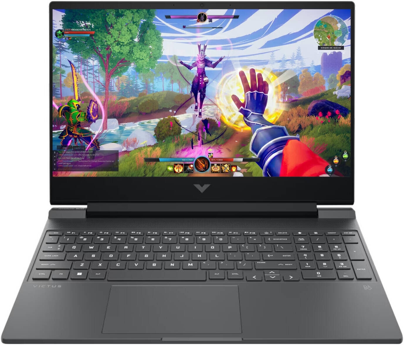 Ноутбук HP Victus 15-fb3093dx 15.6" (FHD IPS 144Hz, Ryzen 7 7445HS, 16GB, 512GB SSD, 6GB RTX4050, Mica Silver, Win 11) Ноутбук HP Victus 15-fb3093dx 15.6
