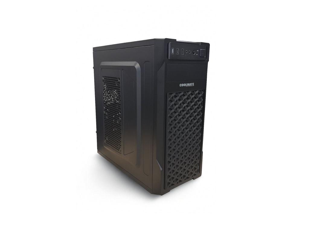 Корпус MidiTower CoolMate Office SX-C3159 Black (w/o PSU, 1xUSB 3.0, 2xUSB 2.0)