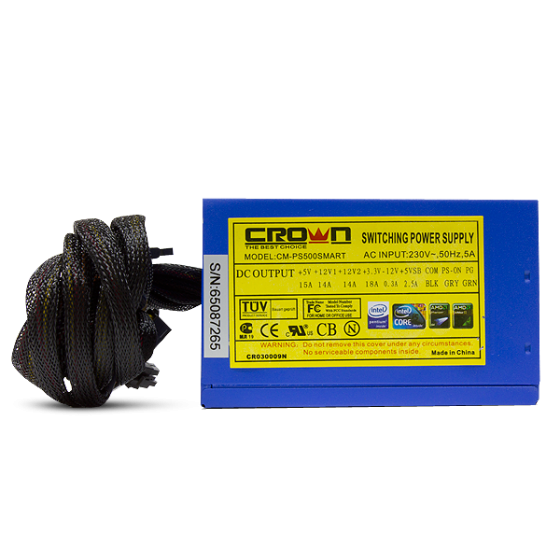 Блок питания 500W CrownMicro CM-PS500W SMART (ATX)