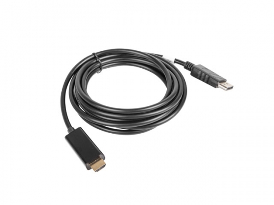 Кабель LANBERG CA-DPHD-10CC-0030-BK DISPLAYPORT(M)->HDMI 3M BLACK