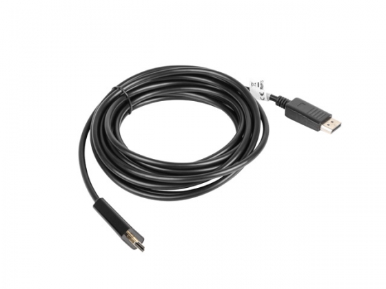 Кабель LANBERG CA-DPHD-10CC-0050-BK DISPLAYPORT(M)->HDMI 5M BLACK