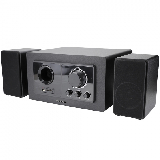 Speaker CrownMicro 2.1 CMBS-501 (Bluetooth, 50W, CardReader, Remote, MDF)