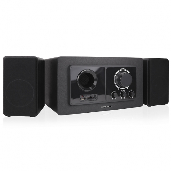 Speaker CrownMicro 2.1 CMBS-501 (Bluetooth, 50W, CardReader, Remote, MDF)