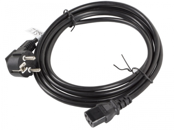 Кабель LANBERG CA-C13C-11CC-0030-BK POWER CORD CEE 7/7 / IEC 320 C13 3M VDE BLACK