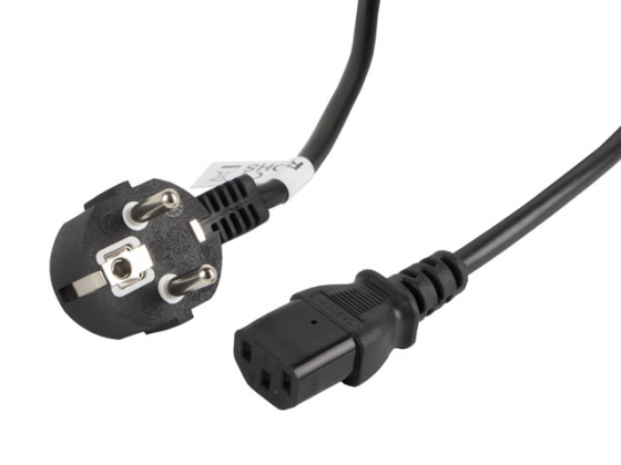 Кабель LANBERG CA-C13C-11CC-0030-BK POWER CORD CEE 7/7 / IEC 320 C13 3M VDE BLACK