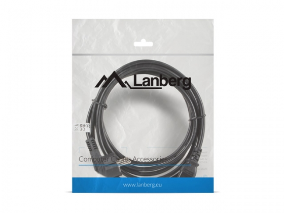 Cable  LANBERG CA-C13C-11CC-0030-BK POWER CORD CEE 7/7 / IEC 320 C13 3M VDE BLACK