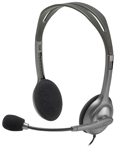 Наушники с микрофоном Logitech H111 (3.5mm, Gray)