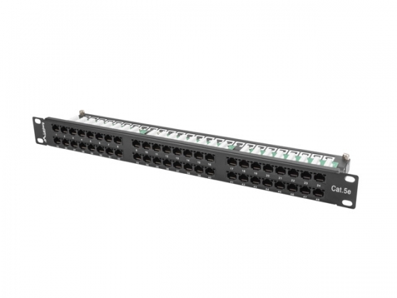 Патч-панель LANBERG PPU5-1048-B 48 PORT 1U CAT.5E BLACK