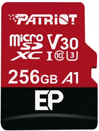 Հիշողության քարտ  Micro SD Card PATRIOT 256GB PSF256GLX1MCH (Class 10)