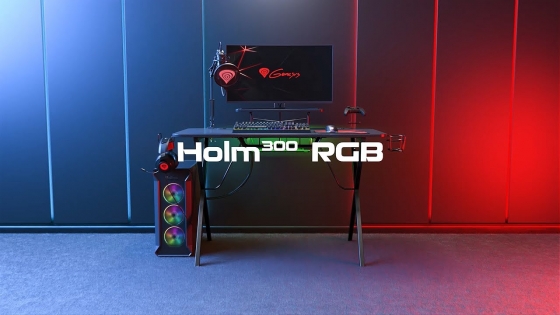 Gaming table Genesis NDS-1550 Holm 300 RGB (Black)