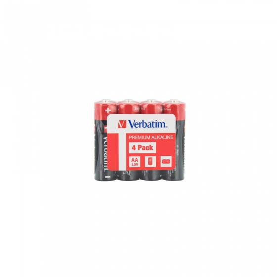 Battery Verbatim LR06 AA (Alkaline, 4pcs)