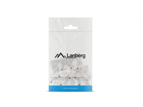 Коннектор LANBERG PLU-6020 UTP, CAT6, RJ-45 PLUG 8P8C (20PCS)