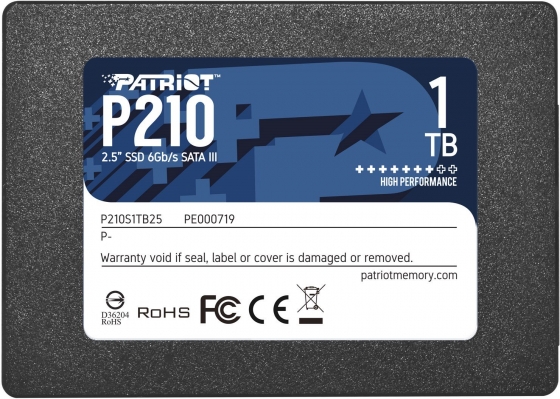 Накопитель SSD 1TB PATRIOT P210S1TB25 P210 (2.5