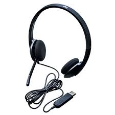 Headphones with Microphone Logitech H340 (USB, Black)