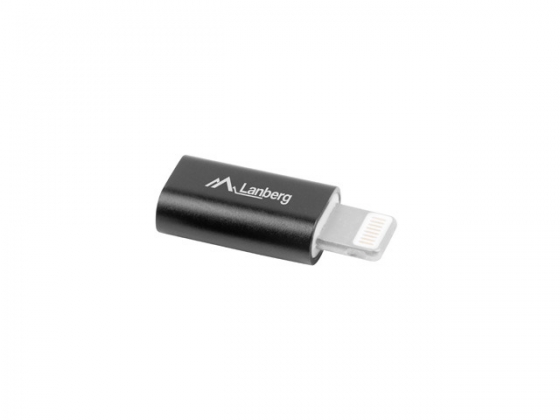 Адаптер LANBERG AD-LM-UM-02 MICRO USB 2.0 TYPE-A(F)->TYPE-LIGHTNING(M) (Black) Адаптер LANBERG AD-LM-UM-02 MICRO USB 2.0 TYPE-A(F)->TYPE-LIGHTNING(M) (Black)