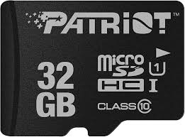 Карта памяти Micro SD Card PATRIOT 32GB PSF32GMDC10 LX Series UHS-I (Class 10)